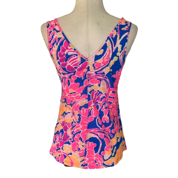 NWOT Lilly Pulitzer Gigi Tank Top in Catch and Release Print - XS - Picture 6 of 13